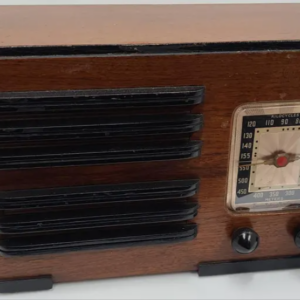 Vintage Emerson 7KW-228-2 Art Deco Table Radio - 1930s AM/LW Wooden Radio