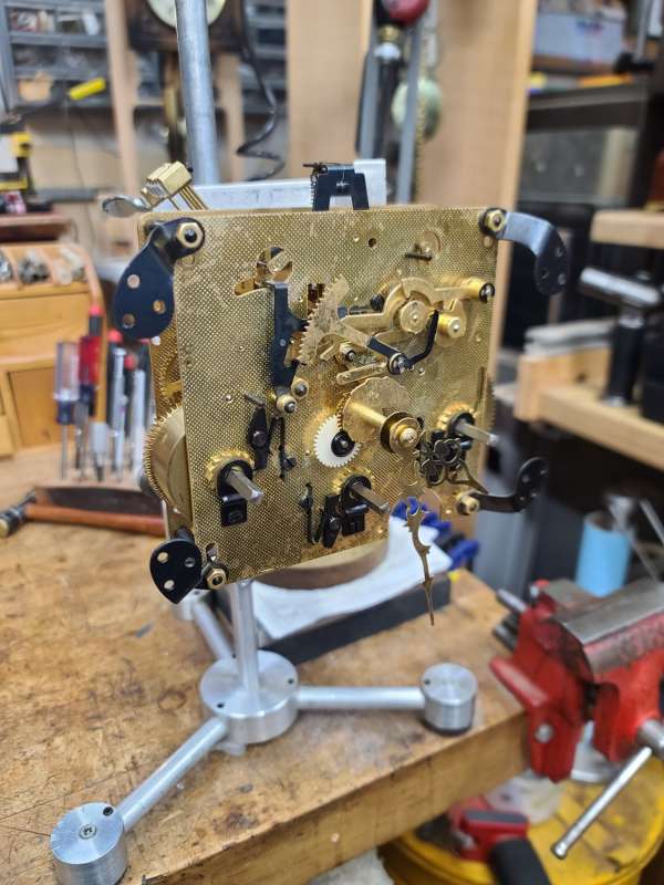 Exquisite Restored Vintage Elgin 8-Day Westminster Chime Mantel Clock (350-060) - Image 6