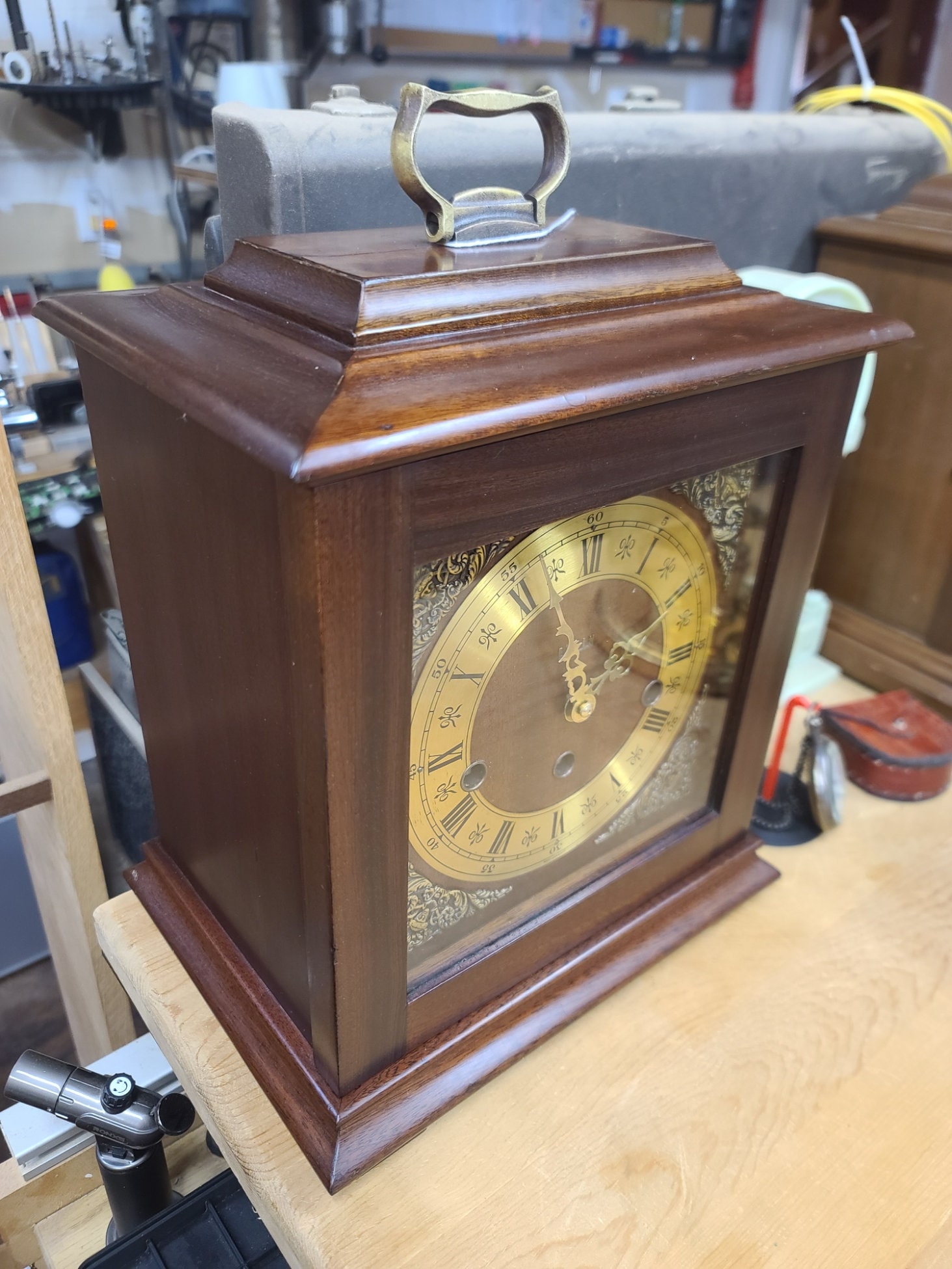 Exquisite Restored Vintage Elgin 8-Day Westminster Chime Mantel Clock (350-060) - Image 2