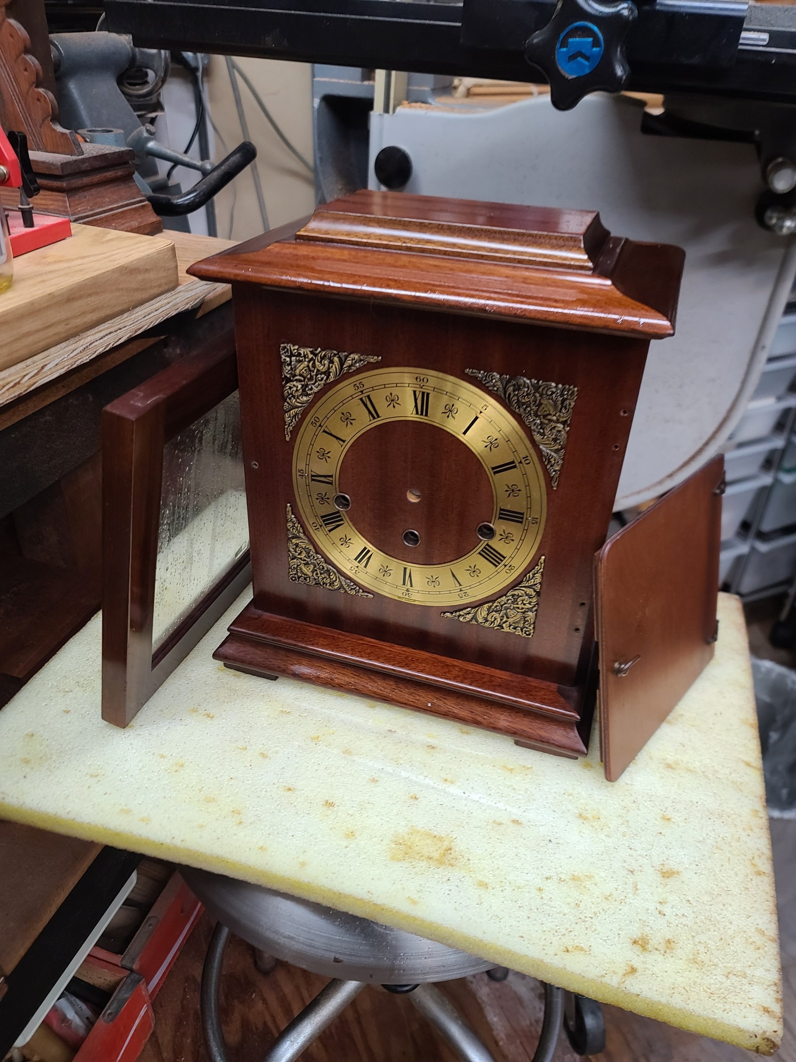Exquisite Restored Vintage Elgin 8-Day Westminster Chime Mantel Clock (350-060) - Image 9
