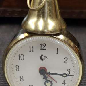 Vintage Chinese Mechanical Alarm Clock – Rooster Logo