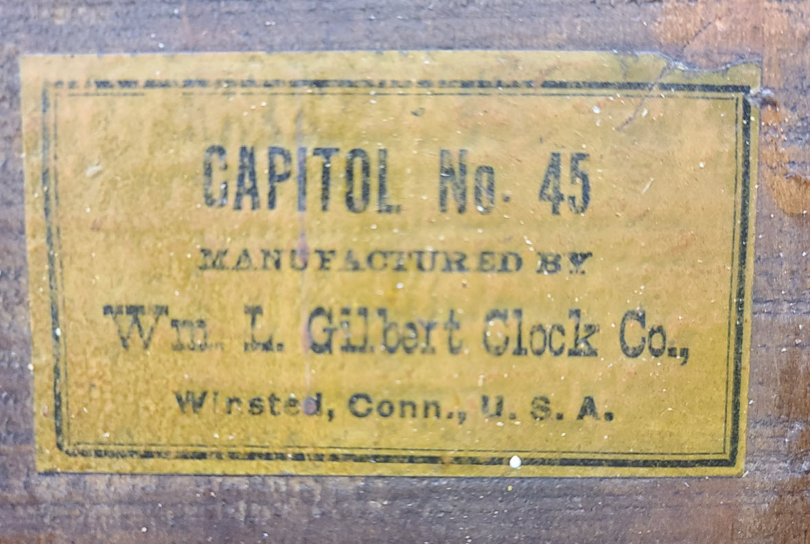 1903 Gilbert Gingerbread Clock - Image 7
