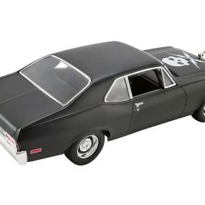 1971 Chevrolet Nova Matt Black "Death Proof" (2007) Movie Limited Edition to 792 pieces Worldwide 1/18 Diecast Model Car by GMP