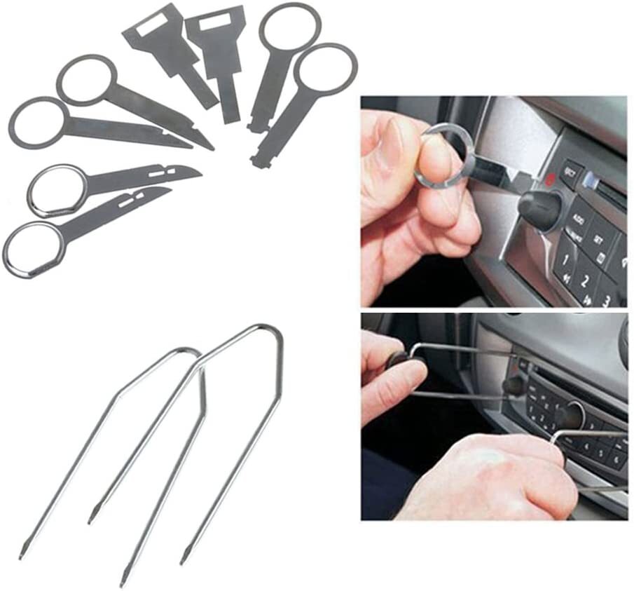 38pcs Car Audio Stereo CD Player Radio Removal Repair Tool Kits Interior Disassembly Tool Black - Image 2