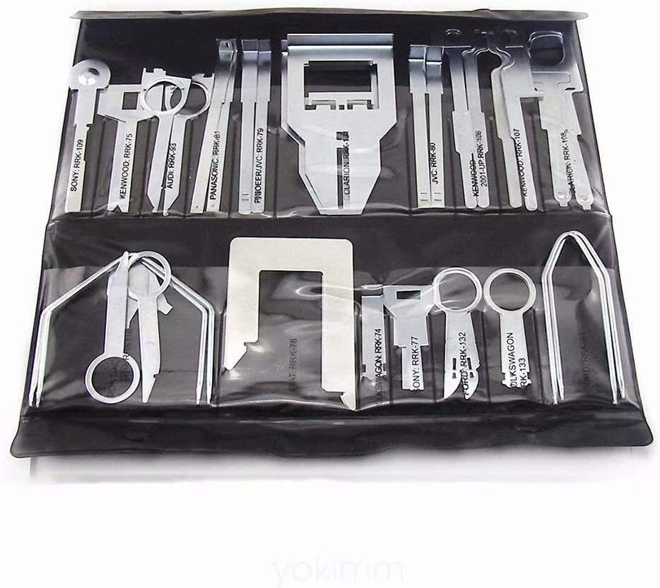 38pcs Car Audio Stereo CD Player Radio Removal Repair Tool Kits Interior Disassembly Tool Black - Image 4