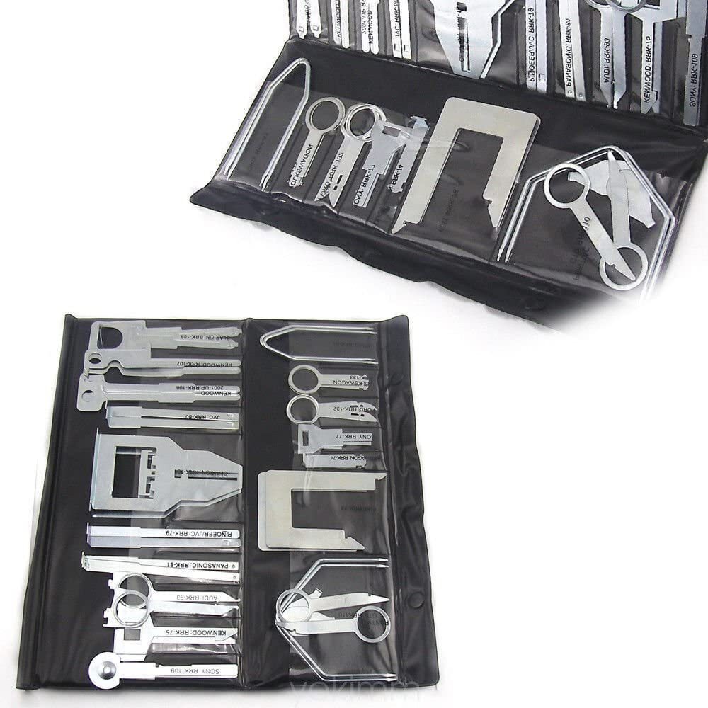 38pcs Car Audio Stereo CD Player Radio Removal Repair Tool Kits Interior Disassembly Tool Black - Image 6