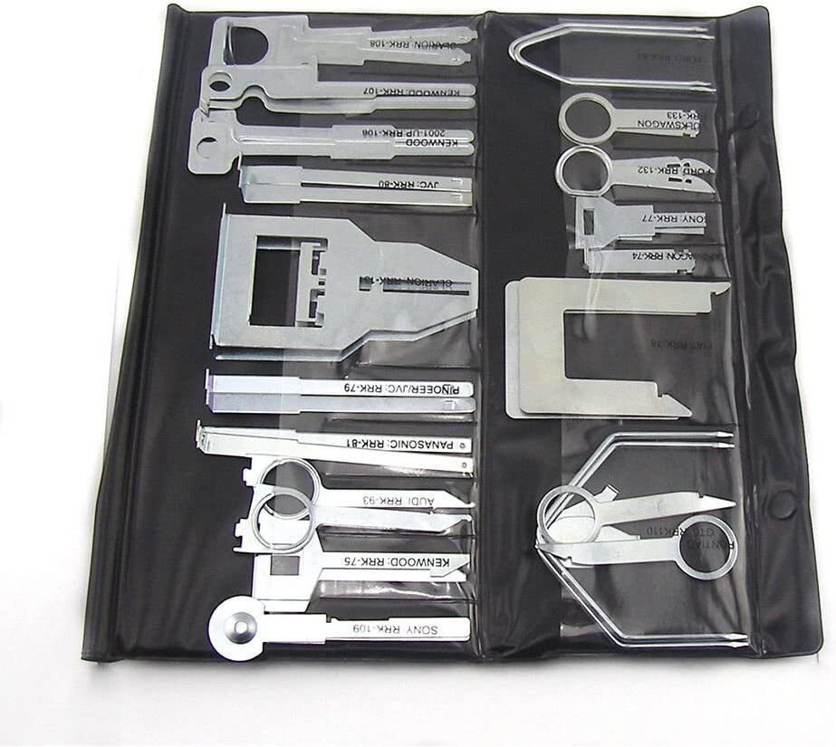 38pcs Car Audio Stereo CD Player Radio Removal Repair Tool Kits Interior Disassembly Tool Black - Image 7