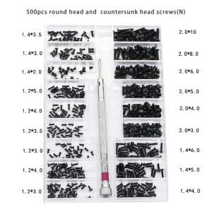 500pcs 18 Types Mini Screw Diy Kit for Laptop Assemble Repair Screw Fastener