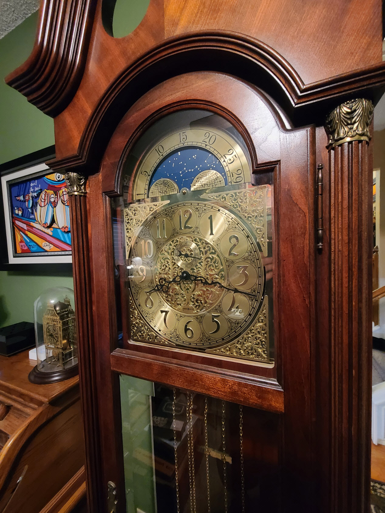 Howard Miller Grandfather Clock Model 610‑305 (1985) - Image 4