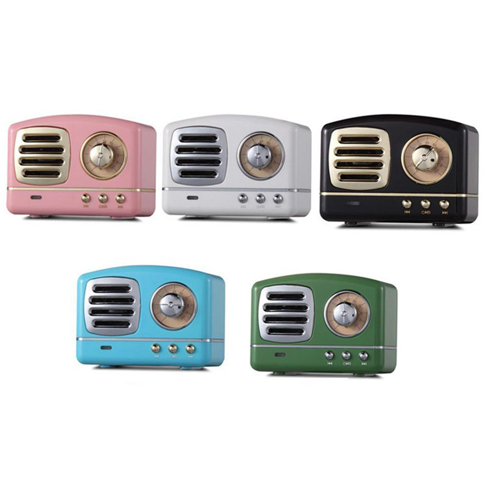 Retro Bluetooth Speaker Innovative Radio Retro Portable Mini Wireless Bluetooth Speaker green - Image 3