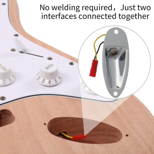 DIY 6 String ST Style Electric Guitar Kits with Mahogany Body, Maple Neck and Accessories - Image 4