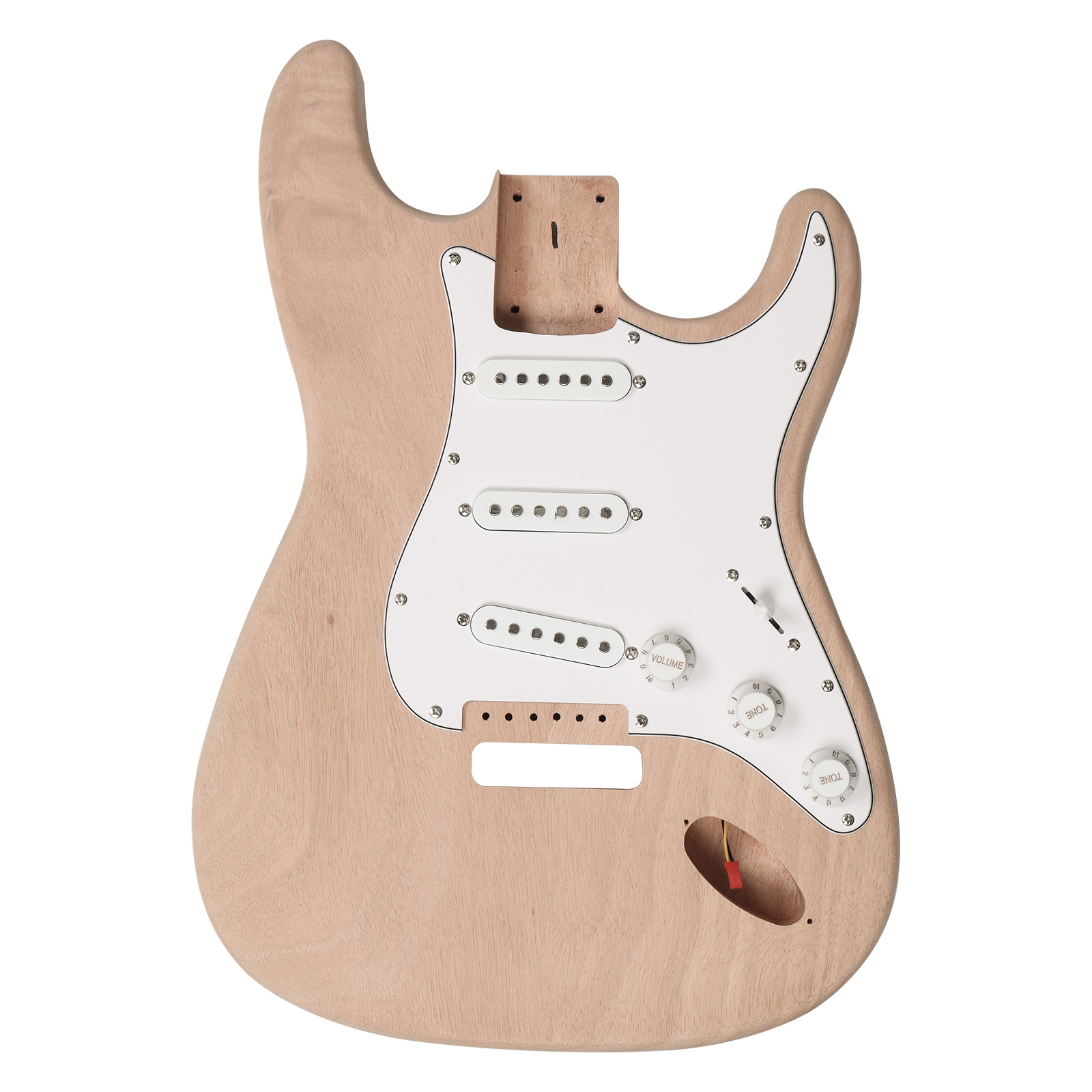 DIY 6 String ST Style Electric Guitar Kits with Mahogany Body, Maple Neck and Accessories - Image 6