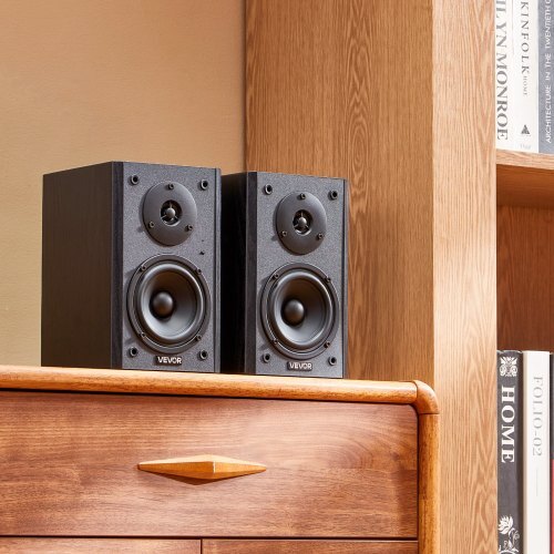 Powered Bookshelf Speakers, 20W x 2, Active Studio Monitor Speaker with 4 Inch Woofer, Adjustable Volume and Audio with Bluetooth Optical Connection, Wooden Enclosure, for Record Player PC TV - Image 7